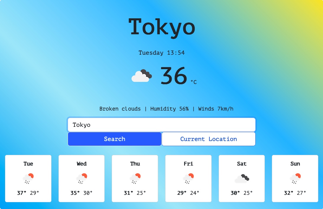 weather app image